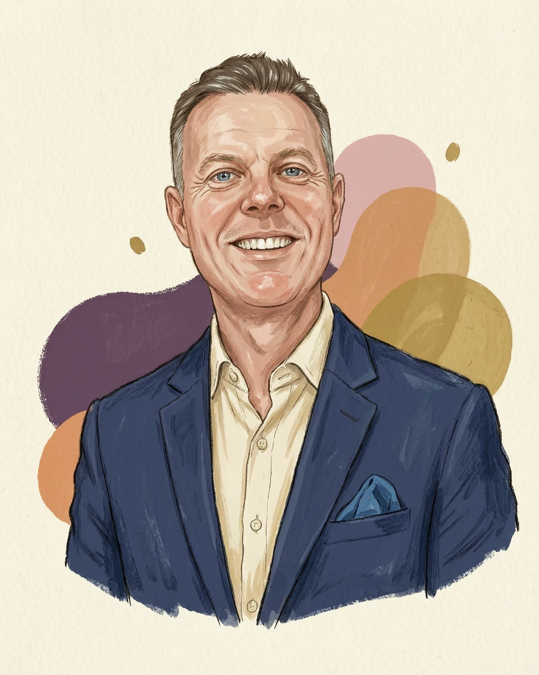 Caricature of Mat Walker